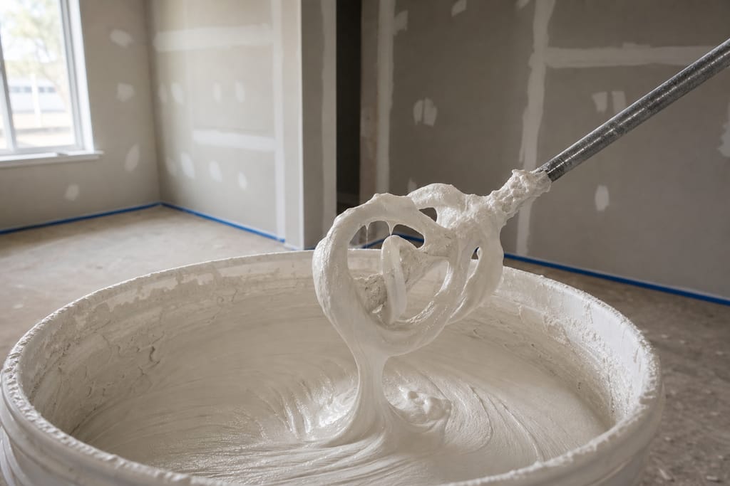 Mix the compound to the right consistency photo