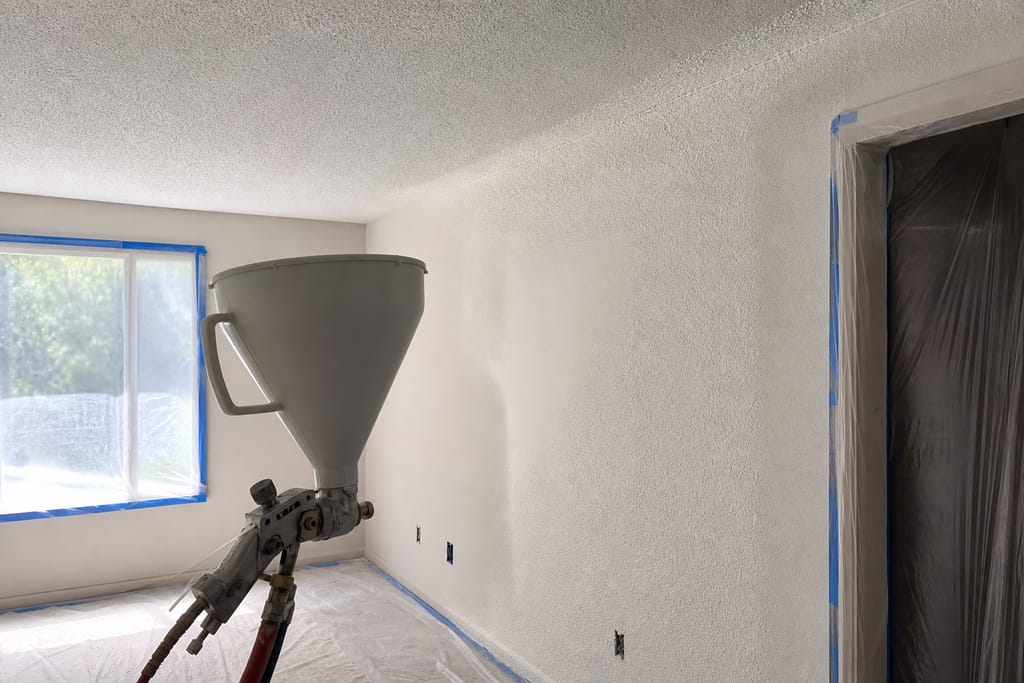 Spray with a hopper gun photo